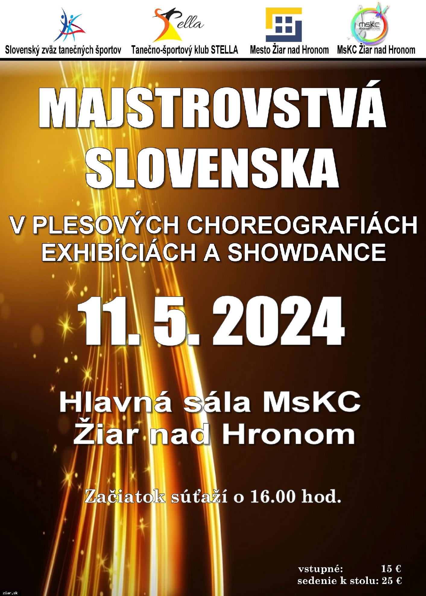 MSR v plesových choreografiách a exibíciách a showdance 2024